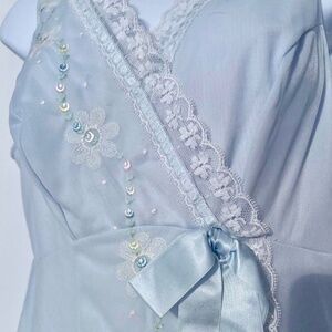 Vintage Shadowline Long Peignoir Set Sz M